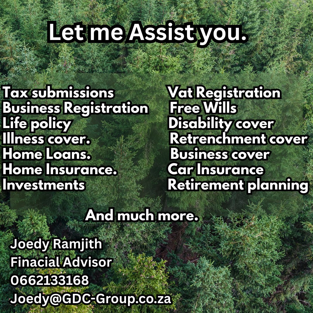 JoedyRamjith's tweet photo. Let me assist you with all your tax requirements and creating financial stability for you and your family 
0662133168 https://t.co/oOcHTp4niN