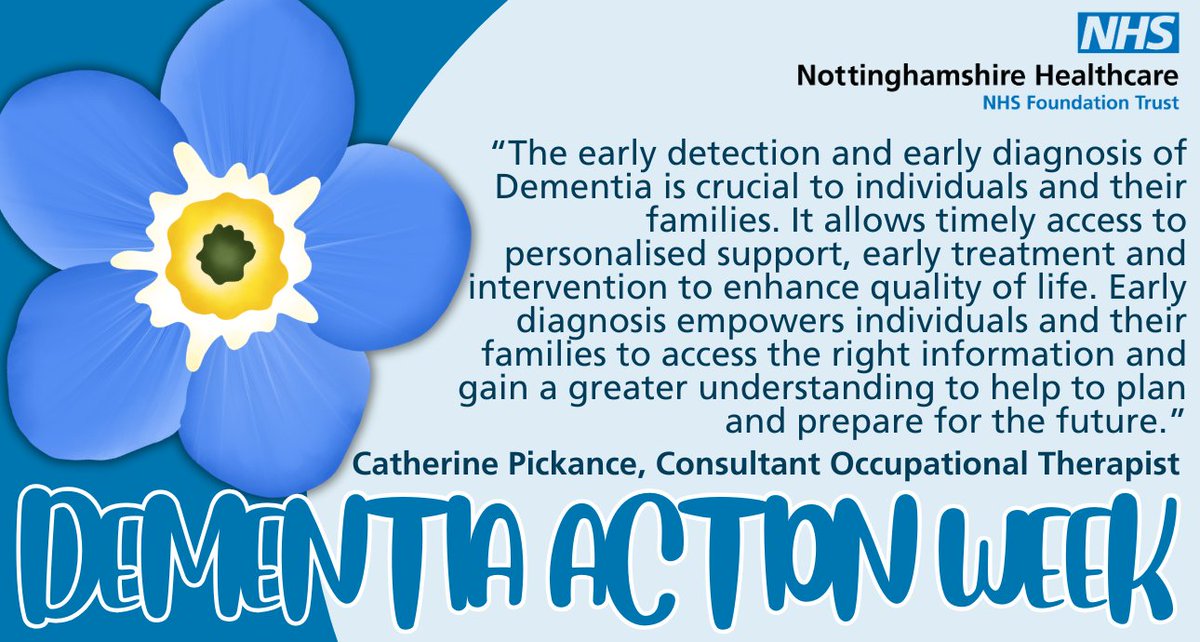 Nottinghamshire Healthcare (@nottshealthcare) on Twitter photo We're approaching the end of <a href="/alzheimerssoc/">Alzheimer's Society</a> Dementia Action Week during which we've been raising awareness of the importance of early diagnosis.
orlo.uk/mIwsO We're approaching the end of <a href="/alzheimerssoc/">Alzheimer's Society</a> Dementia Action Week during which we've been raising awareness of the importance of early diagnosis.
orlo.uk/mIwsO