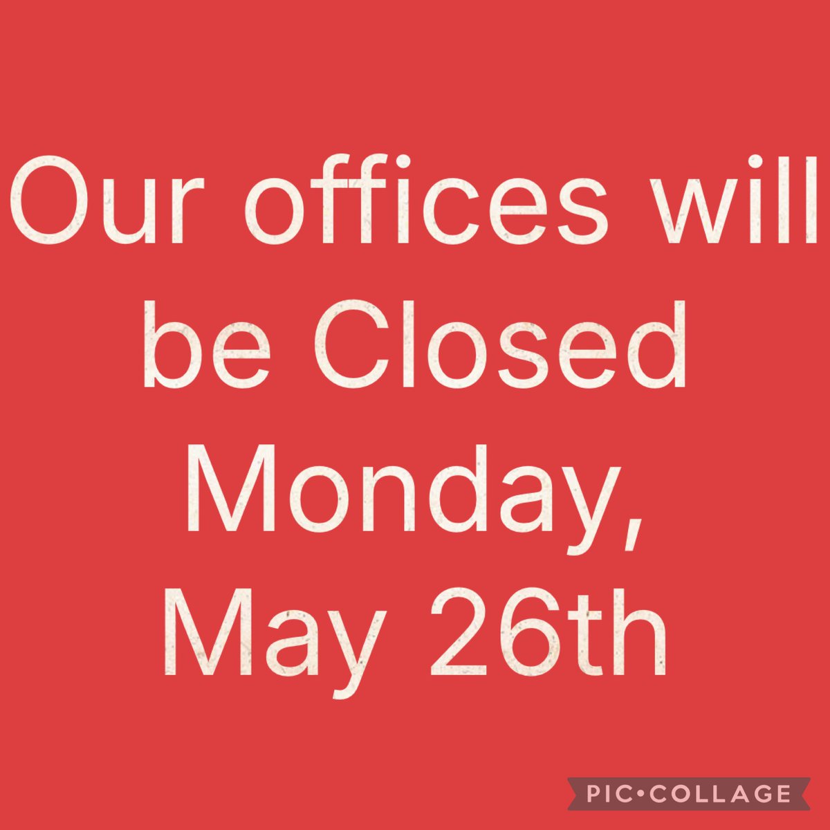 Jones_Group_Ins's tweet photo. In observance of Memorial Day, our offices will be closed Monday, May 26th. https://t.co/RDnyEa7ogN