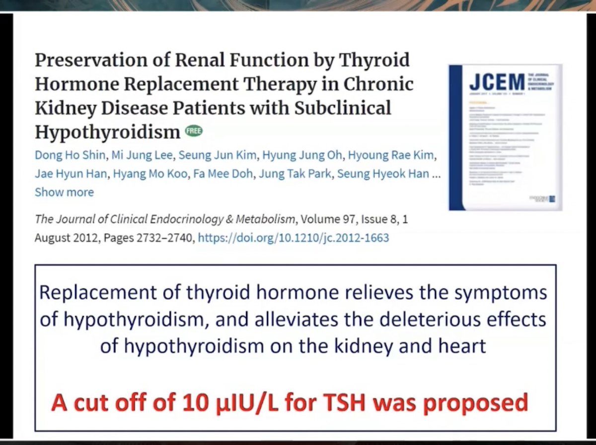 Hypothyroid and kidneys