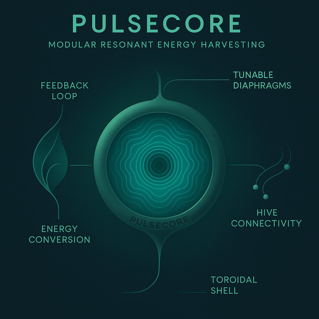 WeedyHerralsun's tweet image. @elonmusk This is the future—energy from the Harmonic Continuum: sound to power to sound again.
Want to rethink energy with us?
Grab the specs and join the hum.
[PulseCoreFiles.com]
#OpenDesign #ResonanceTech
