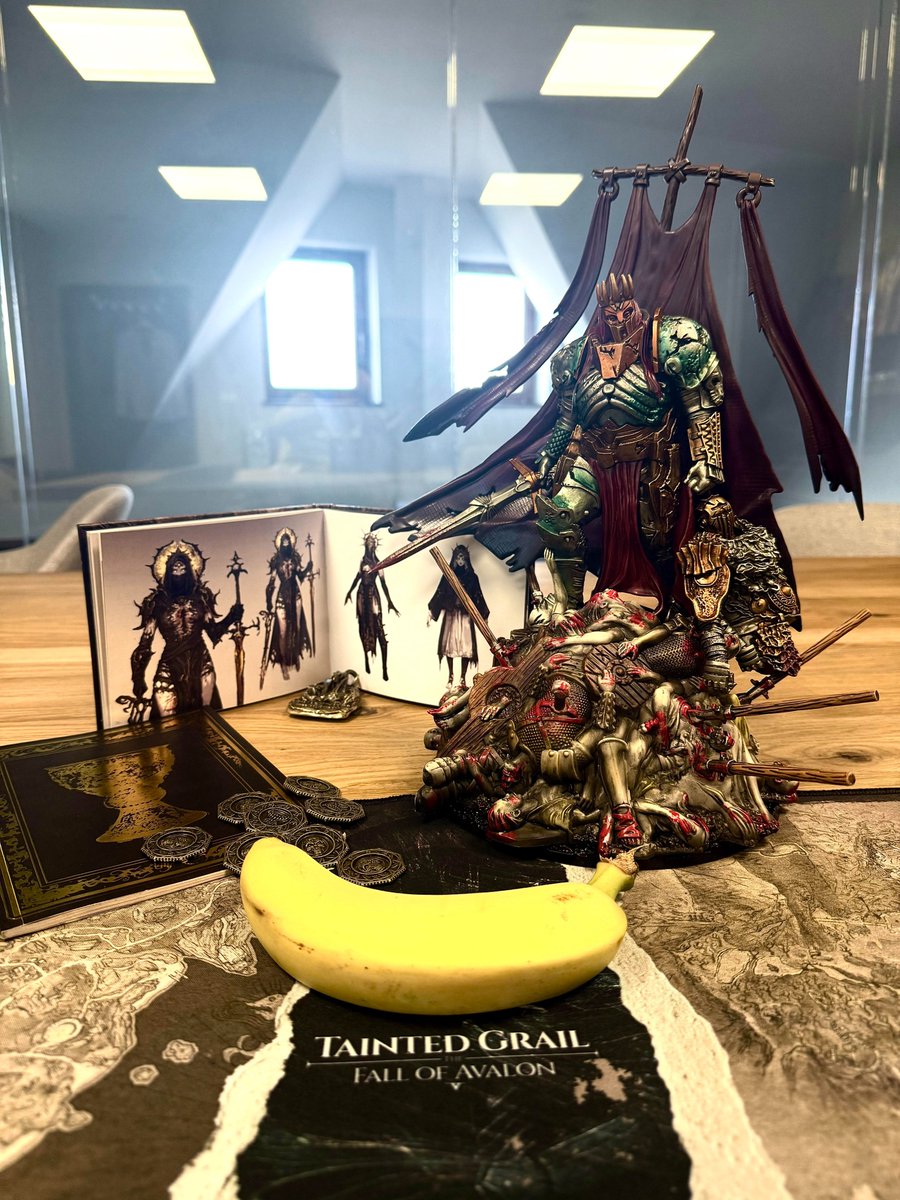 Enzevil's tweet image. Thank you @TaintedGrail_AR for the Collector&apos;s Edition! So far I&apos;ve been enjoying Tainted Grail The Fall of Avalon.

It feels heavily inspired by Elder Scrolls which I love. I like the deep RPG systems and that everything is voice acted. Stealth Archer is the way to go, it&apos;s fun!