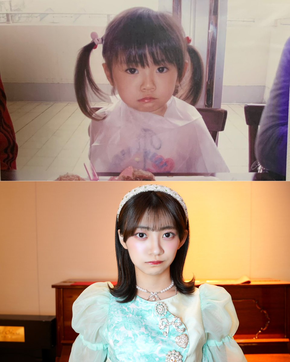 💚こどもから成長記録 板倉可奈💚 あの頃と同じポーズ/表情で