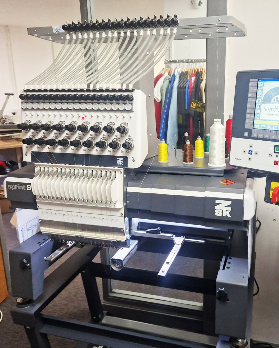 stockssewingmac's tweet photo. A new ZSK Sprint 8 has been installed in Dundee. Built for speed and precision.
#stockssewingmachines #embroidery #newmachine https://t.co/ZZkOB4z02v