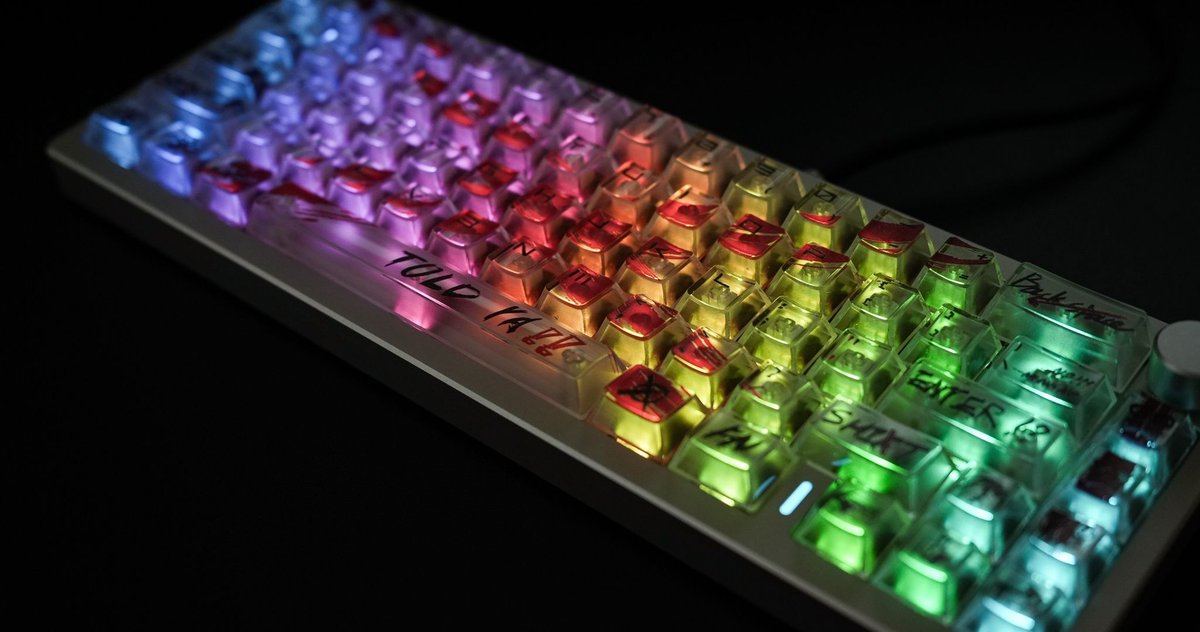 ⌨️Keyboard: YUNZII AL66⁠
⌨️Keycaps: XXX Cherry Profile PC Keycaps⁠
⁠
📸: <a href="/shogo/">イクスタス</a>.r
🛒: keytok.com/collections/ke…