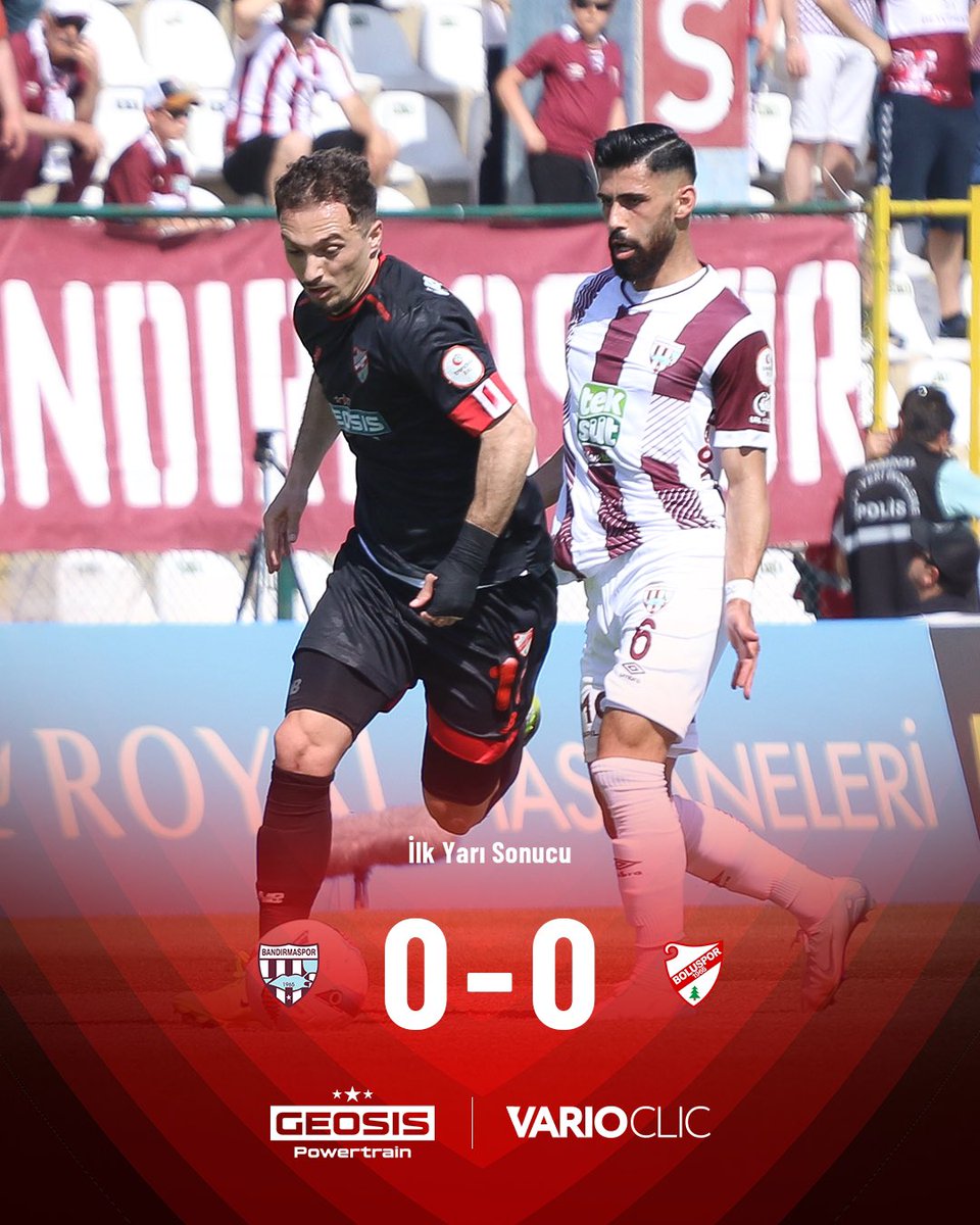 ⏱ İlk yarı sona erdi.

#BNDvBS