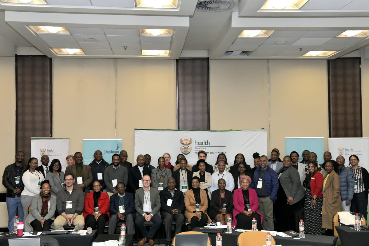 Jhpiego_SA's tweet photo. Today marked the last day of the HIERME cluster strategic meeting in Pretoria. Jhpiego SA supported the NDoH to shape the future of digital health, disease surveillance, and early warning systems. Health priorities and solutions for the next five years were set. #PlubicHealth https://t.co/G5hty1i8RS