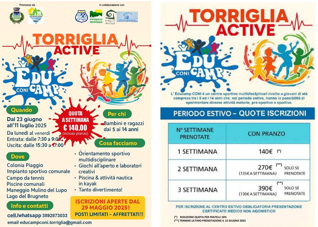 ValliAntola's tweet photo. Dal 23 giugno all' 11 luglio a #Torriglia c'è #Educamp: dai 5 ai 14 anni tante attività sportive all' aria aperta organizzate da ASD Torriglia e Comune in collaborazione con @parcoantola , @Coninews Liguria e #ProlocoTorriglia https://t.co/FoEbyjK8mR