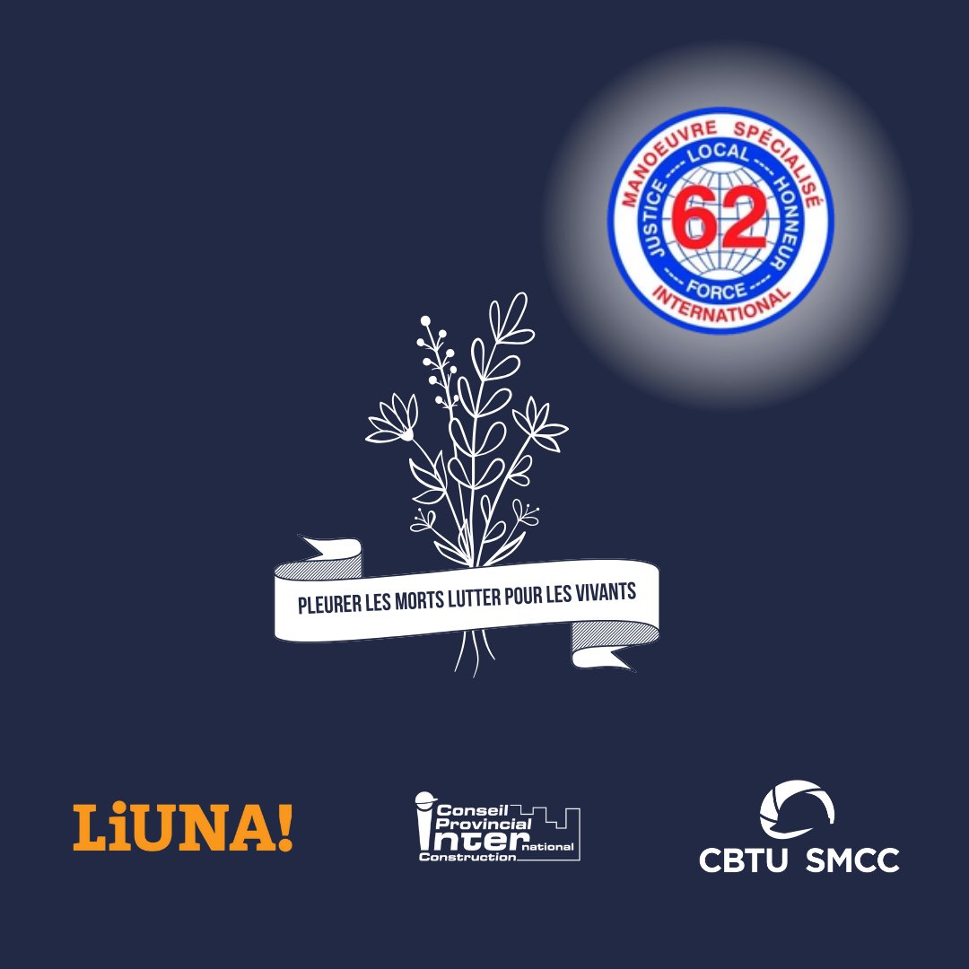 We are deeply saddened by the tragic and preventable death of a member of LiUNA Local 62 near Montreal.

This is not just a workplace incident—it is a heartbreaking reminder of the dangers construction workers face every day, and of the urgent need for stronger protections on