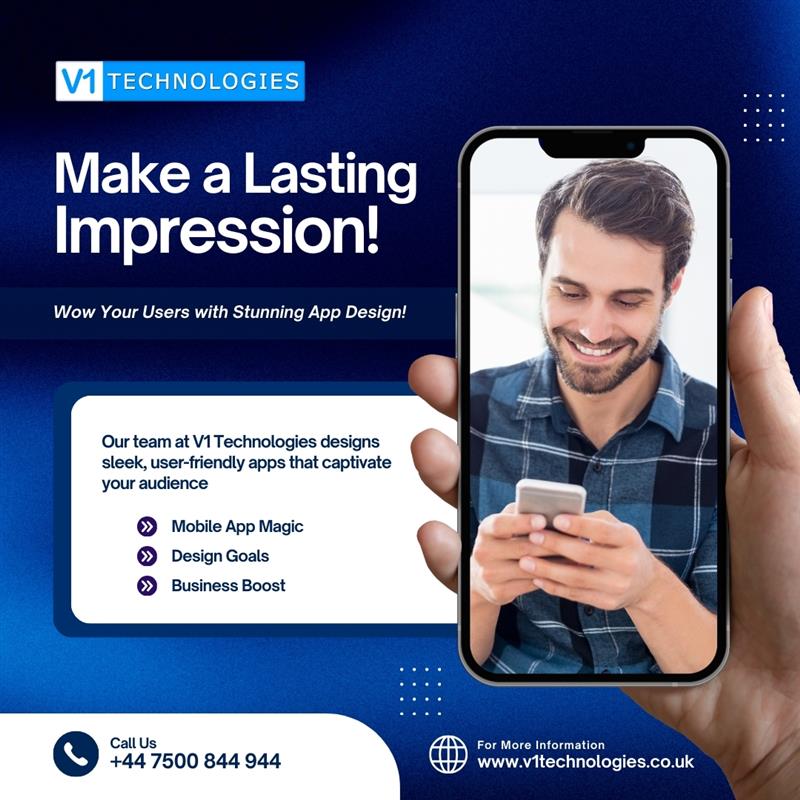V1Technologies's tweet photo. 🌟 𝐌𝐚𝐤𝐞 𝐚 𝐋𝐚𝐬𝐭𝐢𝐧𝐠 𝐈𝐦𝐩𝐫𝐞𝐬𝐬𝐢𝐨𝐧 𝐰𝐢𝐭𝐡 𝐕𝟏 𝐓𝐞𝐜𝐡𝐧𝐨𝐥𝐨𝐠𝐢𝐞𝐬!

Elevate your user experience with sleek, intuitive app designs that turn heads and win hearts

📞+44 7500 844 944
🌐https://t.co/dJQmYlvPMk
#AppDesignExperts #V1Technologies https://t.co/RVe6UDP2EJ