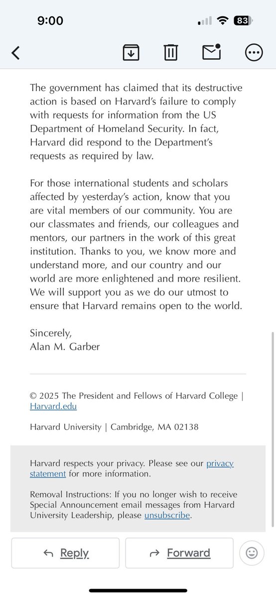 raghav_chadha's tweet photo. President Trump’s recent move threatens the dreams and futures of international students at Harvard and beyond. As a proud member of the Harvard community, I wear my colours to show support for inclusion and academic freedom. I stand with @Harvard and all international students whose dreams and futures are under threat. We must defend academic freedom and global collaboration.
#StandWithHarvard #WeAre1H