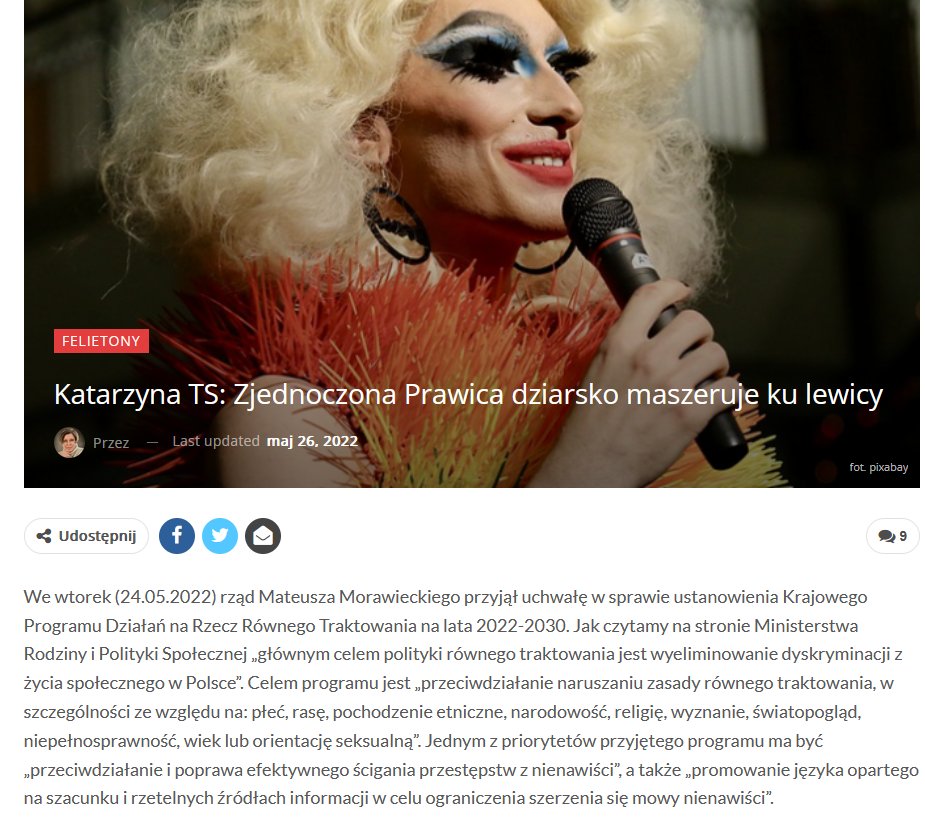 Katarzyna Treter-Sierpińska (@katarzyna_ts) on Twitter photo Agitatorzy <a href="/pisorgpl/">Prawo i Sprawiedliwość</a> krzyczą, że jak nie zagłosuję na <a href="/NawrockiKn/">Karol Nawrocki</a>, to <a href="/trzaskowski_/">Rafał Trzaskowski</a> dojedzie mnie za "mowę nienawiści". Ludzie! Penalizacja "mowy nienawiści" już istnieje! To art. 256 kk. W 2022 PiS podwyższył karę z 2 na 3 lata więzienia i zrobił to 👇
wprawo.pl/katarzyna-ts-z… Agitatorzy <a href="/pisorgpl/">Prawo i Sprawiedliwość</a> krzyczą, że jak nie zagłosuję na <a href="/NawrockiKn/">Karol Nawrocki</a>, to <a href="/trzaskowski_/">Rafał Trzaskowski</a> dojedzie mnie za "mowę nienawiści". Ludzie! Penalizacja "mowy nienawiści" już istnieje! To art. 256 kk. W 2022 PiS podwyższył karę z 2 na 3 lata więzienia i zrobił to 👇
wprawo.pl/katarzyna-ts-z…