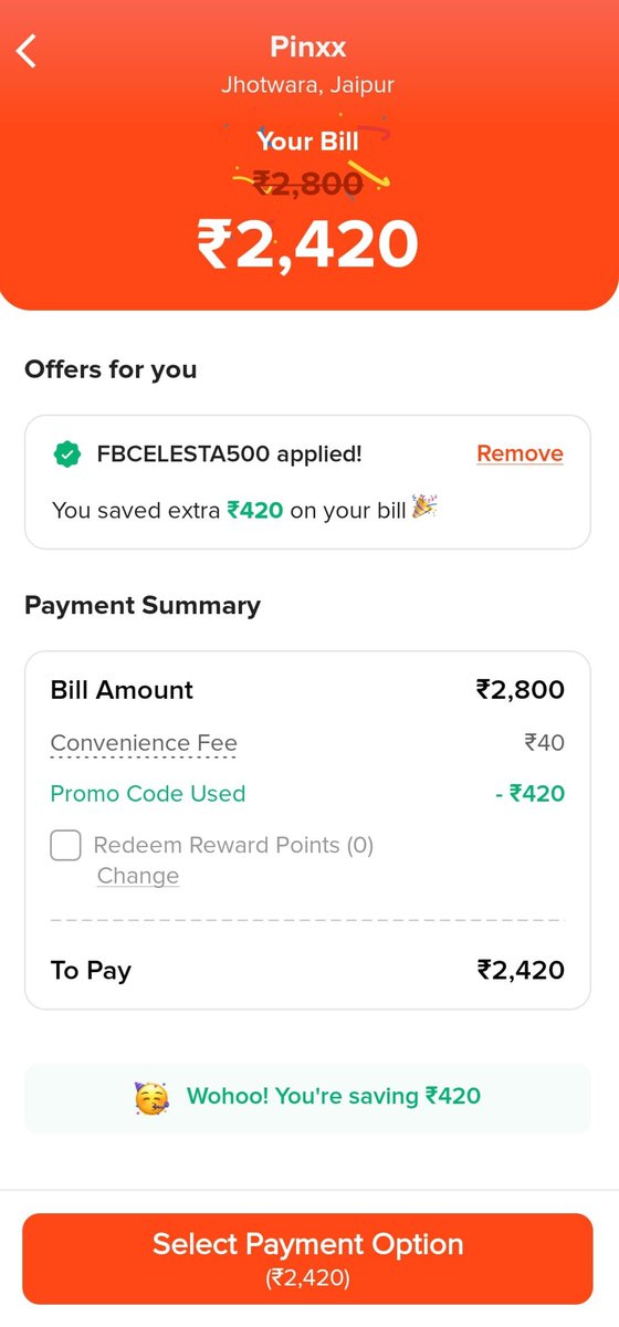 Why on super premium cards only 195 conveince fee is being charged, while other on other cards it is only 30 rs.

Also about these charges bank has not mentioned anything in their T&amp;C. Apart from this charges are not being included in discount amount like before.

<a href="/KapilChopra72/">Kapil Chopra</a>