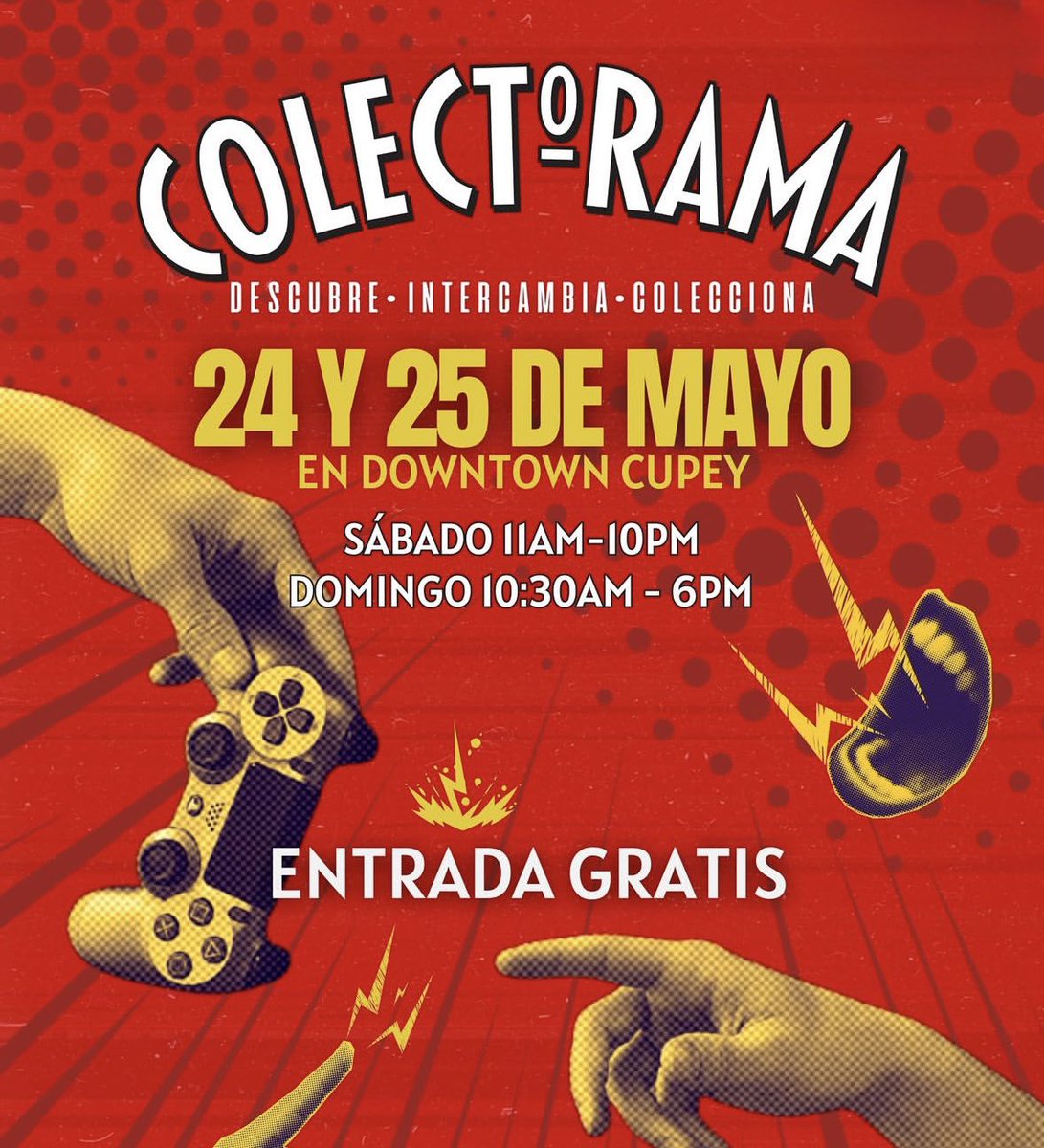 PROBillboards's tweet photo. Los invitamos al evento COLECTORAMA este sábado y domingo, 23 y 24 de mayo, en Downtown Cupey. ¡Nos vemos allí! https://t.co/yPpnchsmtN