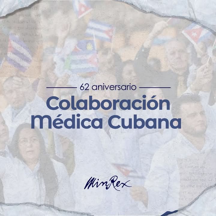 62 años brindando salud en todos los rincones del mundo
#Hechosynopalabras 
<a href="/cdi_manga/">CDI Villa la manga</a> 
<a href="/Cubacooperabol2/">Brigada Médica 🇨🇺 Bolívar🇻🇪</a> 
<a href="/cubacooperaven/">Brigada Médica Cubana en Venezuela</a>