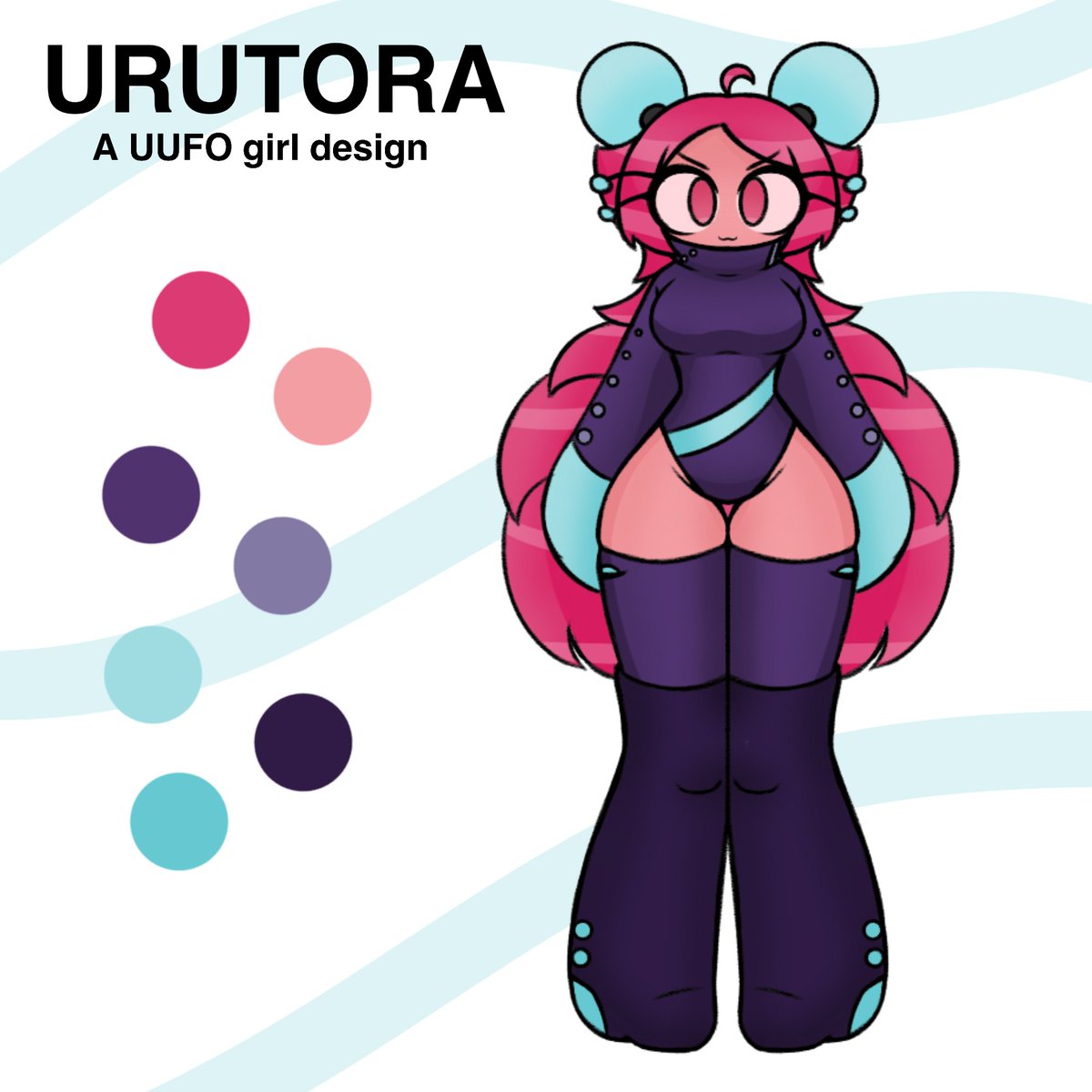 spaceknife234's tweet photo. URUTORA, some UUFO girl design I made, mweheheh 
#UUFO #cametek #camellia 
[ UUFO ] https://t.co/qRD6VCYndV