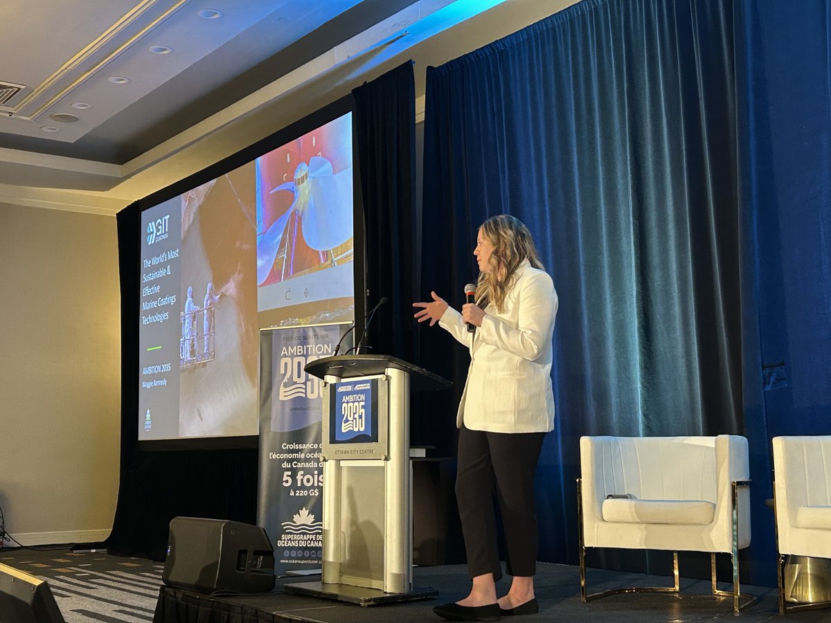 gitcoatings's tweet image. This week, Maggie Kennedy represented @GITCoatings at @CanadaOSC's Ambition 2035 event in Ottawa, Canada.
@paddywadden  at ship.energy's Maritime Week America's in Tampa, USA. 
 Next up is Nor-Shipping in Oslo, Norway, June 2-6th, 2025! #MWA2025 #Ambition2035