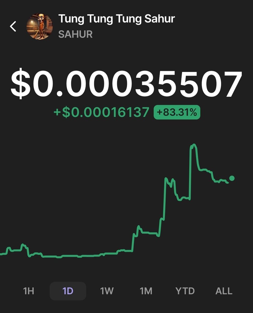 Auria_ai's tweet photo. @Solana1000xgem OFFICIAL TUNG TUNG TUNG $SAHUR 80%+ in 24h

F28UWka8PSyG1jUtVZ2CfFdF1dkLEA4rw7GkFBW7pump 

@real_tung_sahur backed by the meme creator.

WHAT ARE WE WAITING FOR https://t.co/ARQ4eIcOju