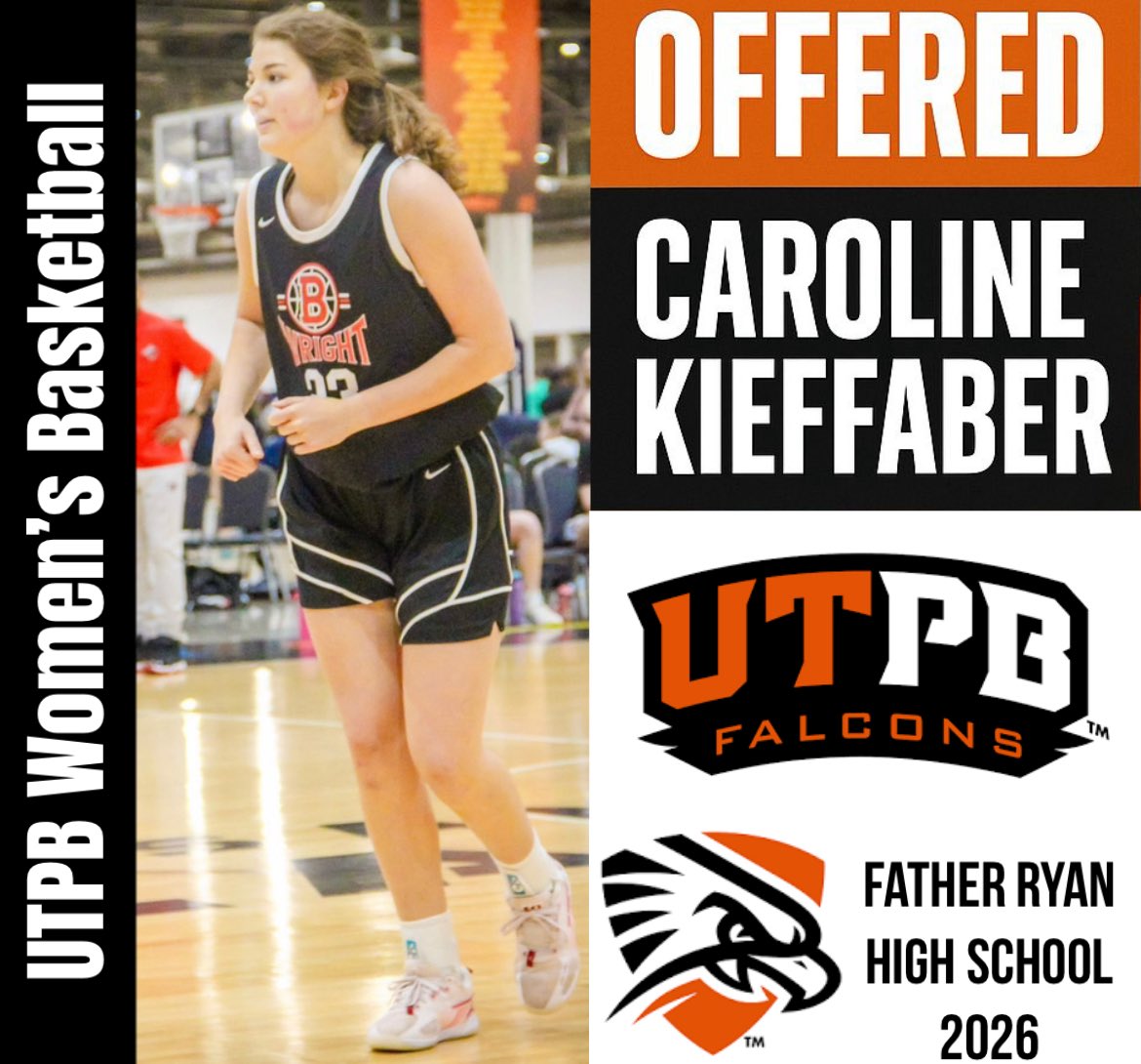 Caroline Kieffaber (@carokieffaber26) on Twitter photo So blessed to receive an offer from <a href="/Coach_Rae/">RAE BOOTHE</a> to play with <a href="/UTPB_WBB/">UTPB WBB</a>!
<a href="/TBWexposure/">Team Brandan Wright</a> <a href="/frhsgirlsbball/">Father Ryan Girls Basketball</a> So blessed to receive an offer from <a href="/Coach_Rae/">RAE BOOTHE</a> to play with <a href="/UTPB_WBB/">UTPB WBB</a>!
<a href="/TBWexposure/">Team Brandan Wright</a> <a href="/frhsgirlsbball/">Father Ryan Girls Basketball</a>