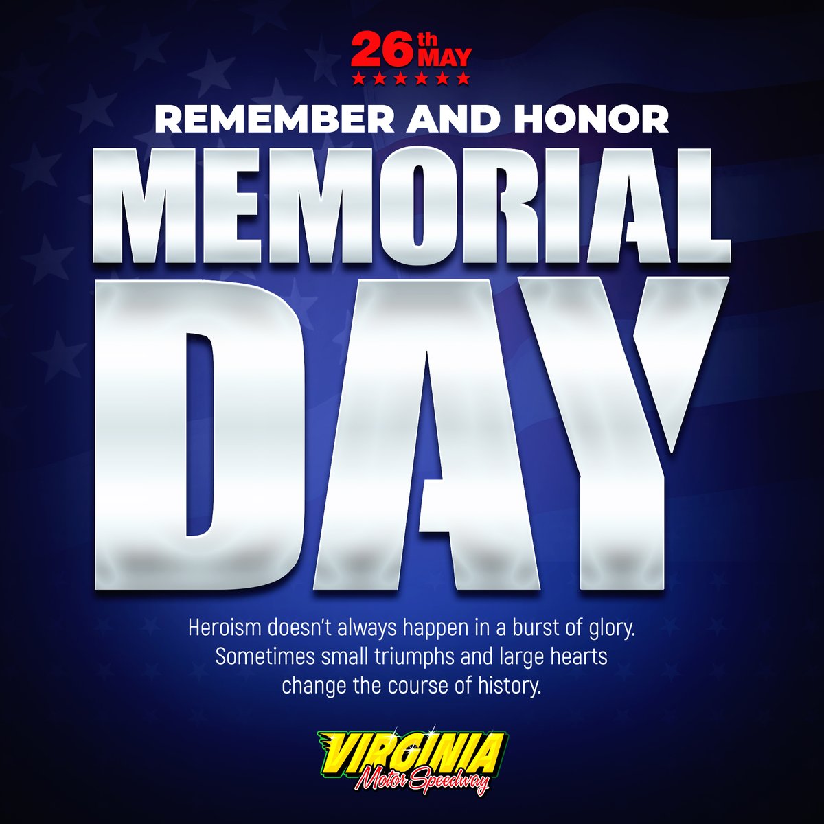 vamotorspeedway's tweet image. "Remembering and honoring the fallen heroes this Memorial Day. Thank you for your service."