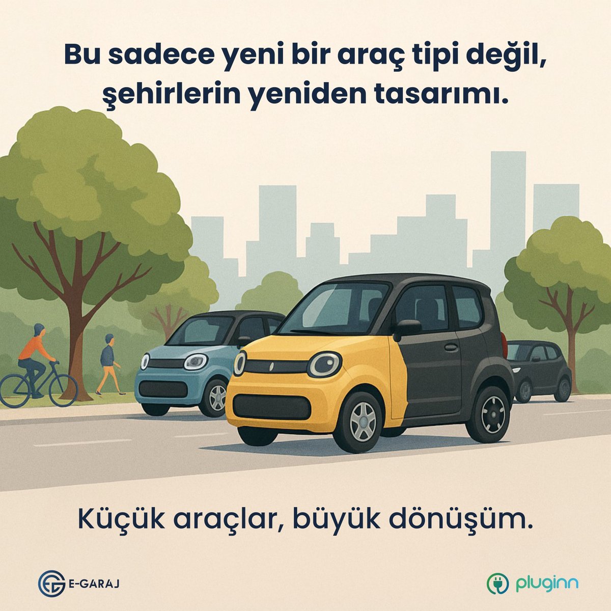 egarajtr's tweet photo. 3️⃣
Bu sadece yeni bir araç tipi değil. Bu, şehirlerin yeniden tasarımı. Daha az yer kaplayan, daha az enerji harcayan, karbon ayak izini azaltan çözümler.
Küçük araçlar, büyük dönüşüm.
#ŞehirİçiUlaşım #GreenMobility #Pluginn https://t.co/GyyOp622zp