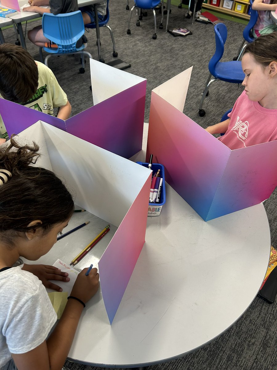 Friendly Friday notes to classmates ☺️ students pick a name out of a basket and write positive attributes about them!