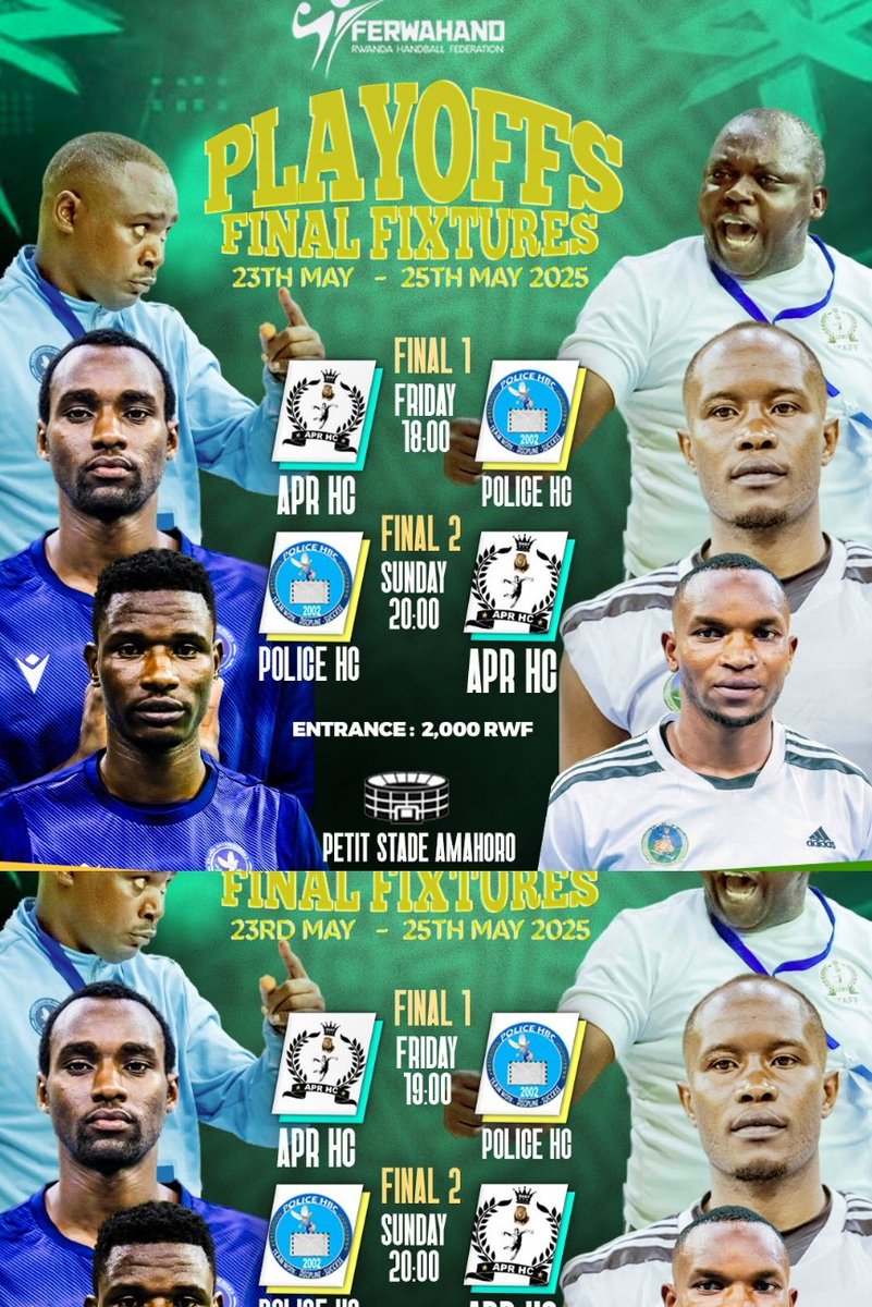 Dave_ethane_'s tweet photo. Mudufashe kumenya neza igihe matche itangirira mwasohoye fixtures ebyiri Kandi amasaha atandukanye @FerwahandRwanda https://t.co/o8th3IHCYQ