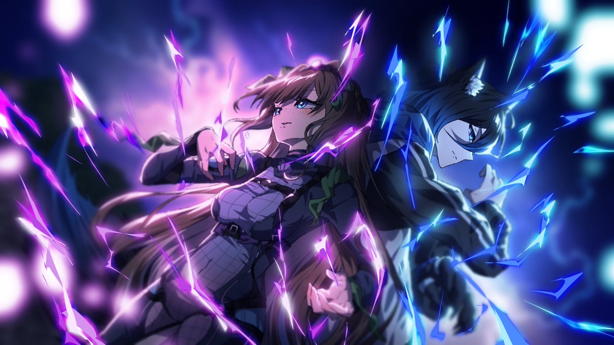 SirMaxwood's tweet image. She stepped through the thunder, crackling with violet fury.
For a moment, the sky held its breath..
When our lightning met, it wasn't a clash. It was kinship. And together, we roared.
Feat. @CapableMable
🦦🌩️|⚡️⛓️
🎨 @/hasunohato_
#mabledabble | #sirartwood