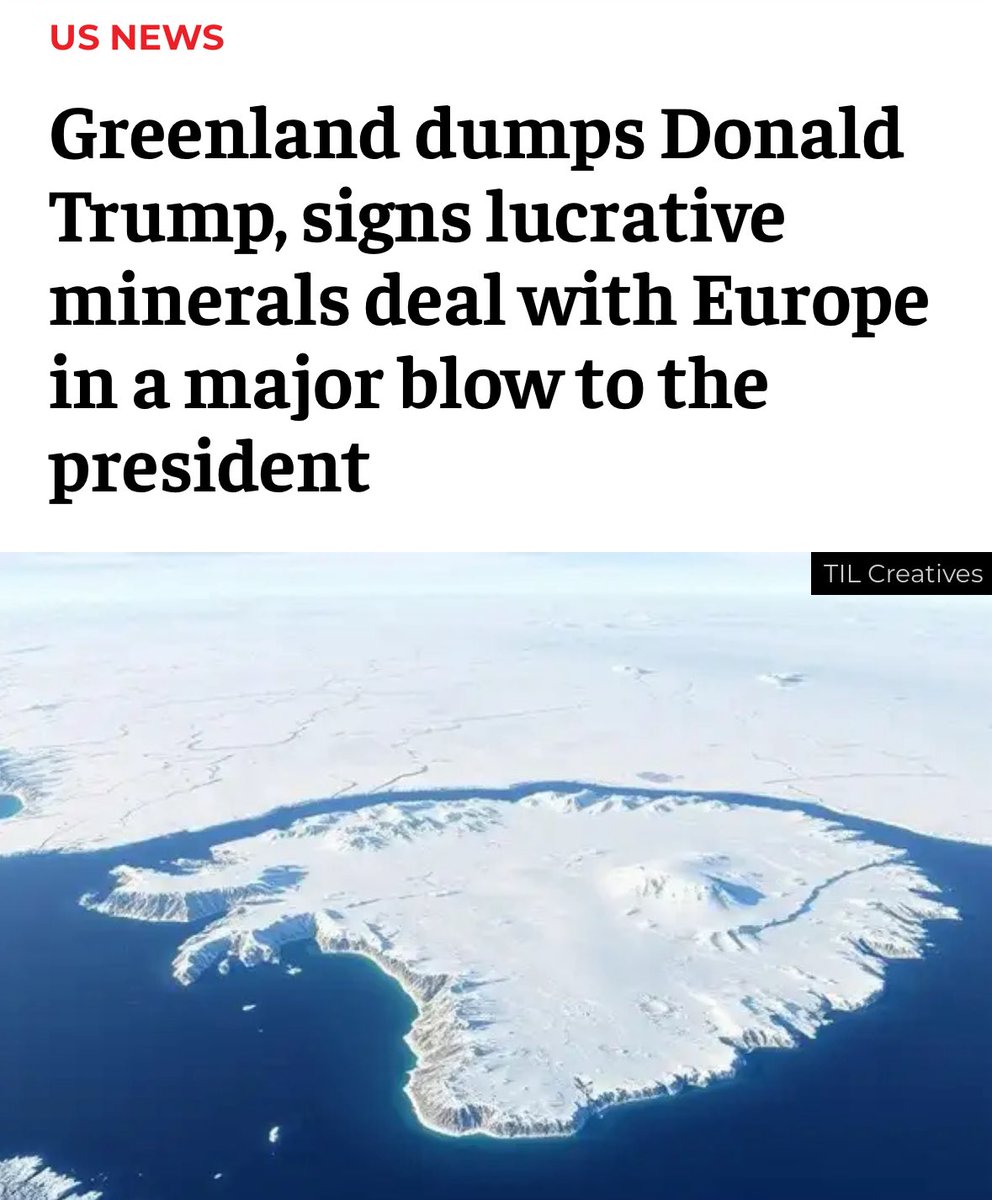 So turns out that it’s not Trump but Greenland that’s playing the 4D Chess 🤣 m.economictimes.com/news/internati…