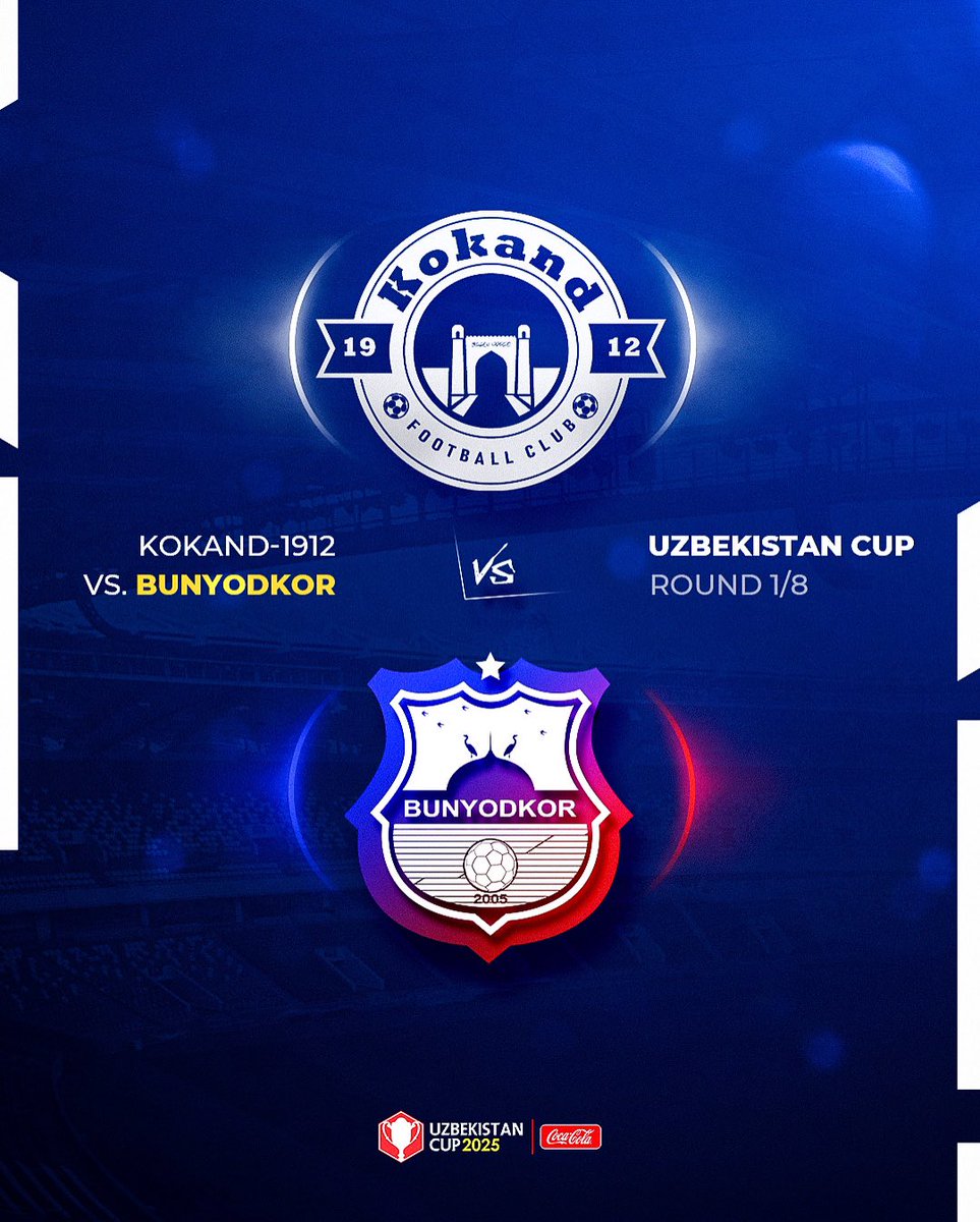 Uzbekistan Cup, round 1/8 is going to be against Qo'qon-1912⚡️