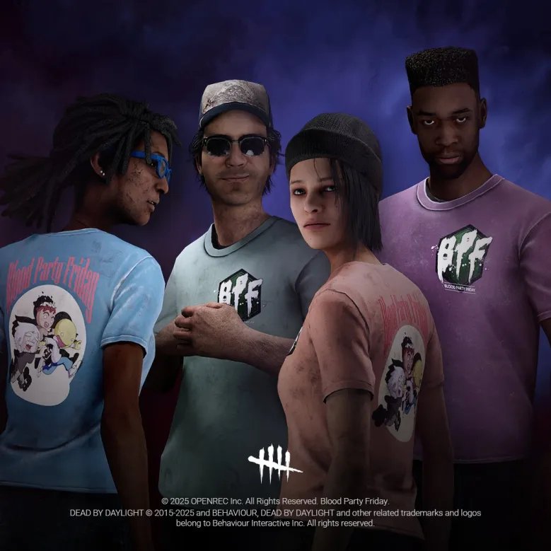 Use code BPF2019 to get 4 free shirts for Claudette Morel, Ace Visconti, Nea Karlsson, and Adam Francis in Dead by Daylight!

Hurry, offer expires June 23rd!

#dbd #deadbydaylight