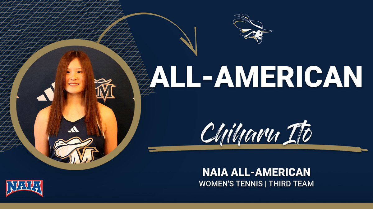 Montreat Cavaliers (@montreatcavs) on Twitter photo ๐ NAIA ALL-AMERICAN ๐
Chiharu Ito's remarkable freshman campaign for <a href="/CavsTennis/">Montreat College Tennis</a> includes a spot on the NAIA All-America Third Team! Congrats on such a special season, Chiharu! #CavClan #NAIATennis #TheRightWaytoPlay ๐ NAIA ALL-AMERICAN ๐
Chiharu Ito's remarkable freshman campaign for <a href="/CavsTennis/">Montreat College Tennis</a> includes a spot on the NAIA All-America Third Team! Congrats on such a special season, Chiharu! #CavClan #NAIATennis #TheRightWaytoPlay