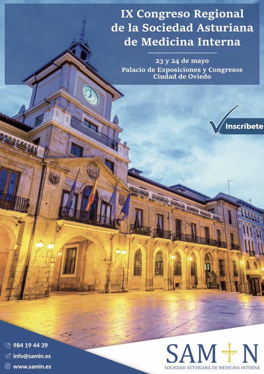 InternaHUCAB's tweet photo. Y por fin llegó el día, ya estamos en Oviedo para el IX Congreso Regional de la SAMIN 😎

Os iremos contando cositas como siempre 😉

Por aquí dejamos el planning de hoy 🫶🏼 https://t.co/9tbe5fs4dR