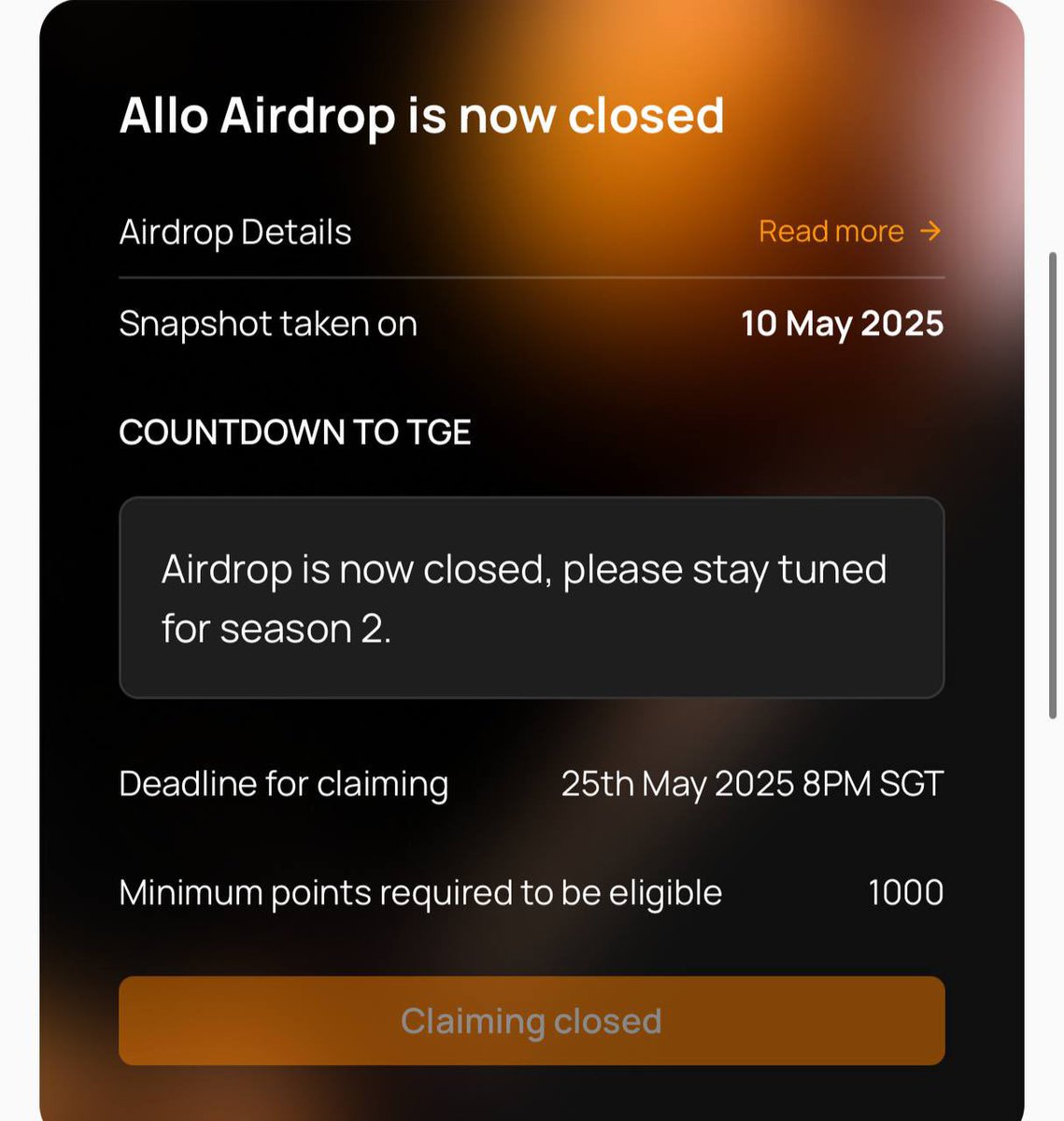 mrrixcrypto's tweet photo. @allo_xyz is 100% Scam!
Farmed us with , Liquidity , Social Quests
And Given yo Binance Alpha 

Also Closed Already Eligible Claims

#alloscam https://t.co/7EslYM0Ewm