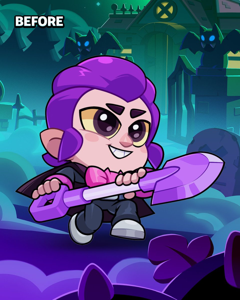 SquadBustersx's tweet photo. Bye bye, Baby Mortis 🥹 
HELLO, Hero Mortis 🤩

#FanArtFriday #SquadFanArt https://t.co/85yZ5ilLiu