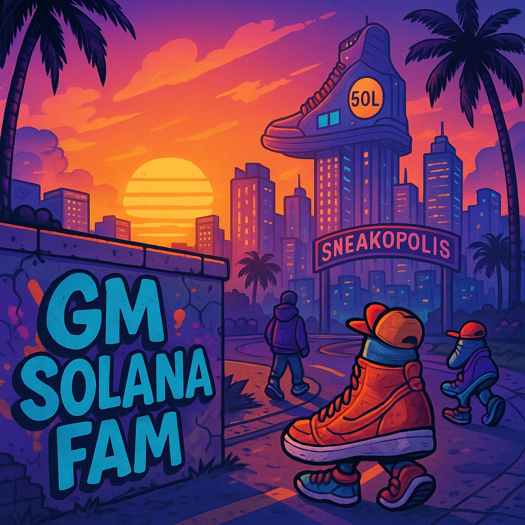 Sneakyonsol's tweet photo. Eyes wide open, charts waking up—
It’s a @Sneakyonsol morning, and the streets are humming!
New day, same mission: build, laugh, and moon together.

Gm Sneaky fam
#Solana #SNKY #SneakyOnSol #CryptoCommunity https://t.co/TUuqRo3s75