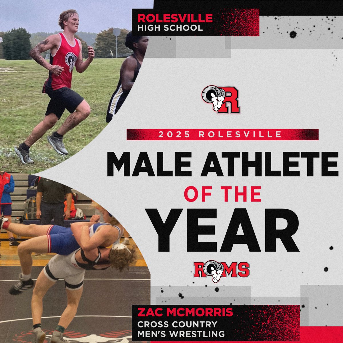 RolesvilleAD's tweet photo. Congratulations to Rolesville's 2025 Male and Female Athletes of the Year!
Male - Zac McMorris (Cross Country and Men's Wrestling)
Female - Ashani Akbar (Flag Football and Women's Soccer)
#MyRolesville https://t.co/yyvCJrdF16