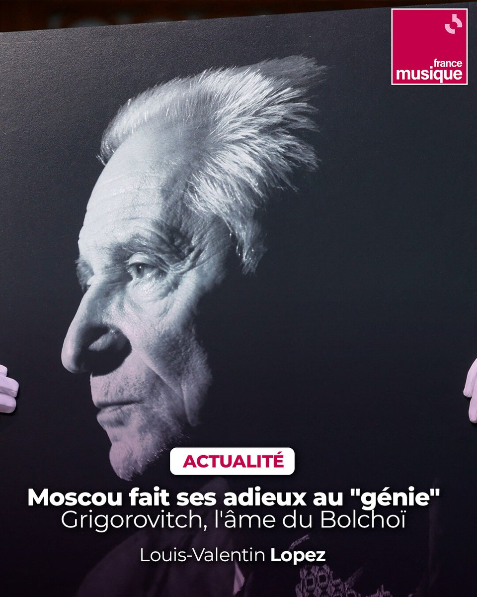 Iouri Grigorovitch a dirigé les ballets du Bolchoï de 1964 à 1995. Considéré comme l'âme du mythique théâtre moscovite, il s'était éteint lundi 19 mai 2025 à l'âge de 98 ans ➡️ l.francemusique.fr/UG3