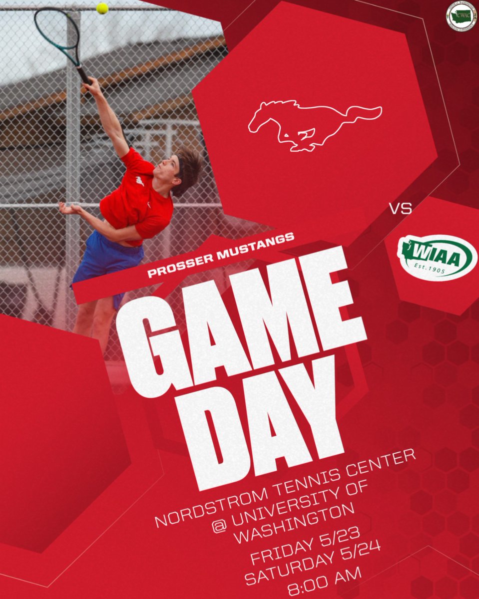 🎾Good Luck to Owen Hartliep as he competes in the WIAA 2A State Tennis Championships at the University of Washington🎾‼️

🗓️ | 5.23-5.24
⏰ | 8AM
🆚 | WIAA State Opponents 
📍 | Nordstrom Tennis Center

#GoMustangs