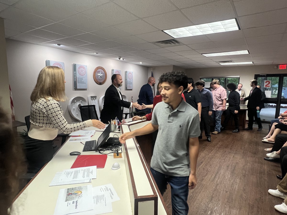 Our incredible band students were recognized at the Board meeting for their tremendous success this year. But wait! They're not done yet! These band students will compete at the UIL State Solo &amp; Ensemble Competition this Saturday in Austin.  #CultivatingExceptionalPeople