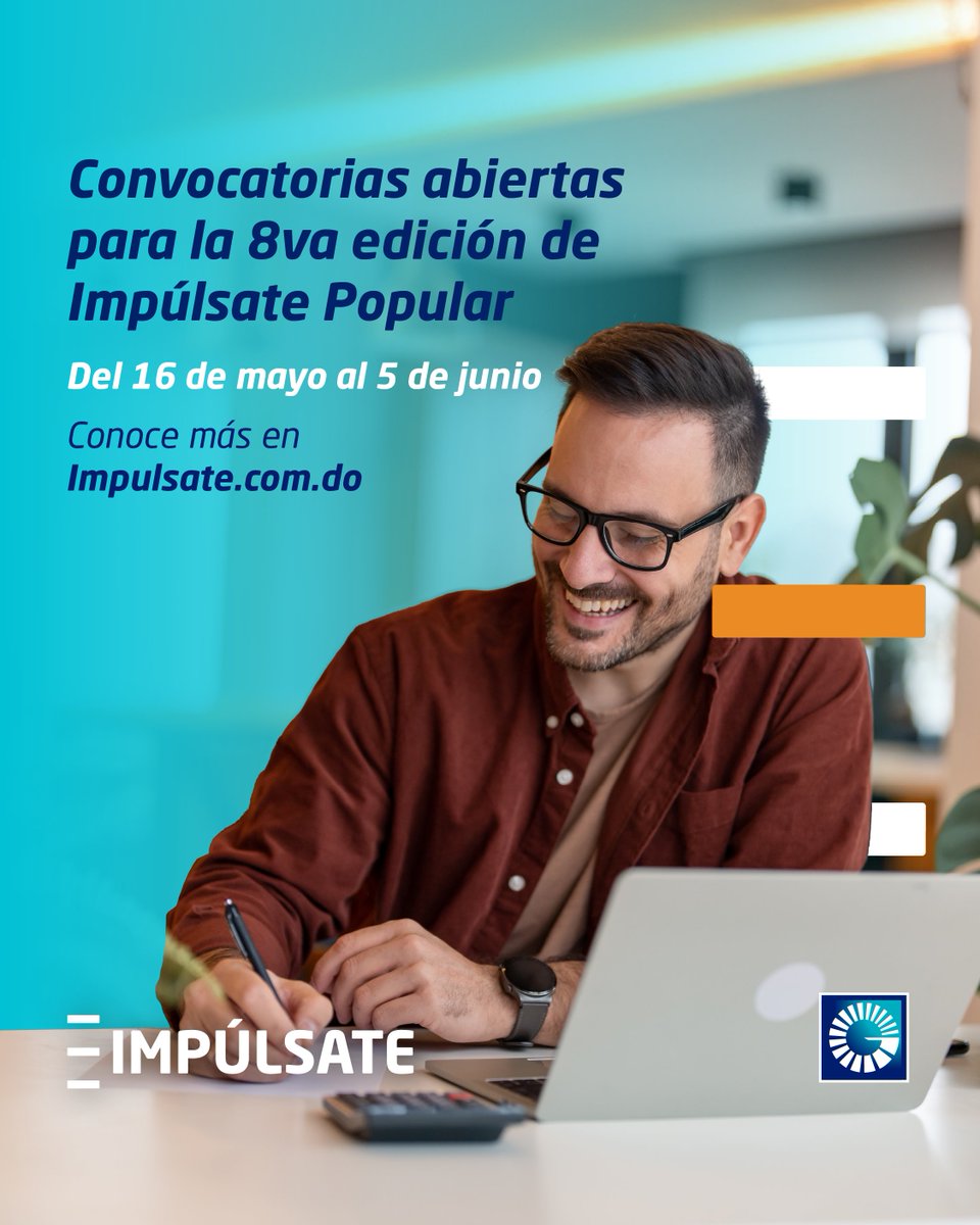#Repost #BancoPopularDominicano  ¡El futuro de tu emprendimiento empieza hoy con Impúlsate Popular! Ingresa a Impulsate.com.do para inscribir tu proyecto y convertirte en uno de los 20 proyectos a entrevistar.

#BancoPopularDominicano #ImpúlsatePopular