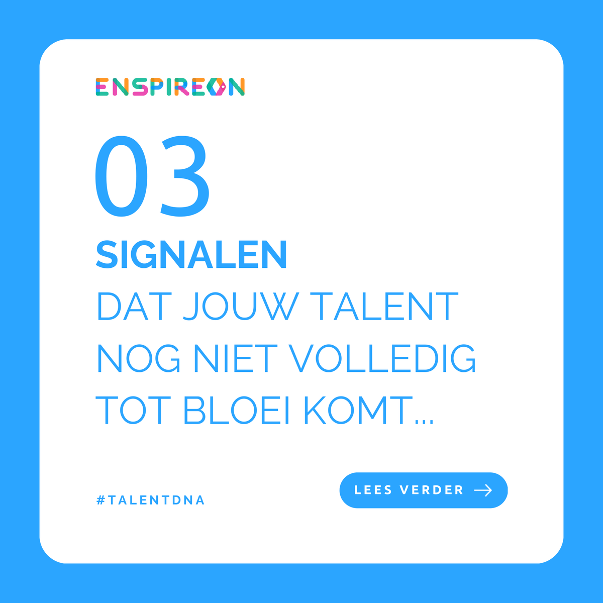 enspireon_com's tweet photo. Soms voelt werk als zwemmen tegen de stroom in. Je doet je best, maar het kost zoveel energie. Het betekent dat je waarschijnlijk op de verkeerde plek zit voor je talenten.

We zetten 3 belangrijke signalen op een rij:
Check https://t.co/zLO2Gzdu2a https://t.co/9RhEtxhVSN