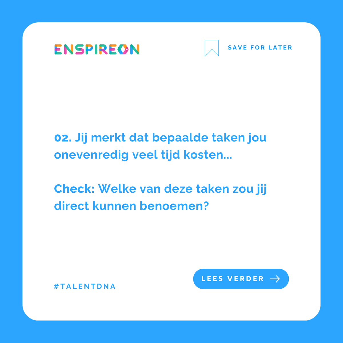 enspireon_com's tweet photo. Soms voelt werk als zwemmen tegen de stroom in. Je doet je best, maar het kost zoveel energie. Het betekent dat je waarschijnlijk op de verkeerde plek zit voor je talenten.

We zetten 3 belangrijke signalen op een rij:
Check https://t.co/zLO2Gzdu2a https://t.co/9RhEtxhVSN