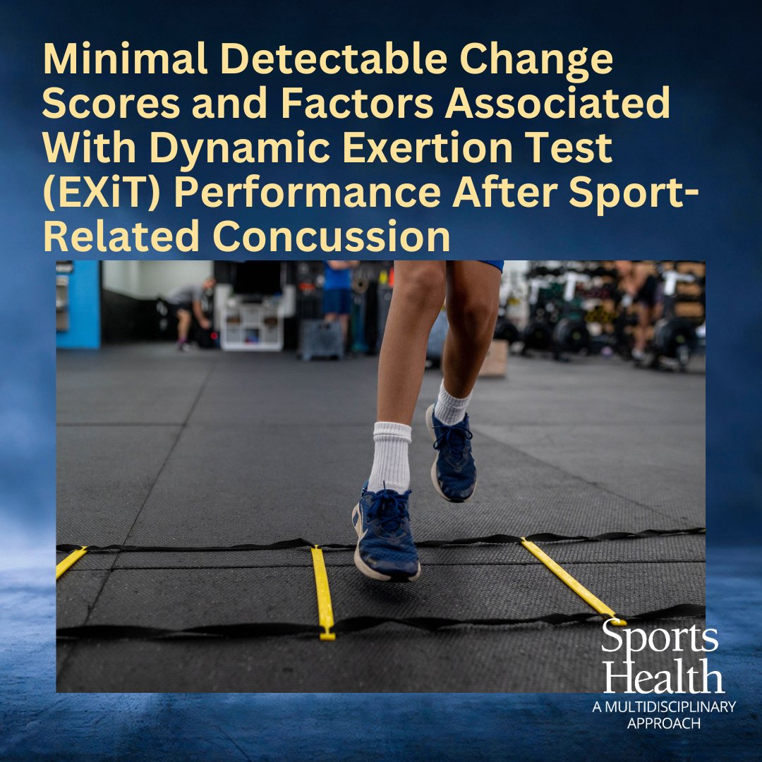 AOSSM Journals (@aossmjournals) on Twitter photo A new study shows the Dynamic Exertion Test for #concussion is accurate + effective in assessing response to dynamic exertion following SRC. MDC scores and associated factors can better inform return-to-sport decisions. ow.ly/Yy7R50VM47g
<a href="/ajzynda/">Aaron J. Zynda, PhD</a> <a href="/UPMC_Concussion/">UPMC Sports Medicine Concussion Fellowship</a> A new study shows the Dynamic Exertion Test for #concussion is accurate + effective in assessing response to dynamic exertion following SRC. MDC scores and associated factors can better inform return-to-sport decisions. ow.ly/Yy7R50VM47g
<a href="/ajzynda/">Aaron J. Zynda, PhD</a> <a href="/UPMC_Concussion/">UPMC Sports Medicine Concussion Fellowship</a>