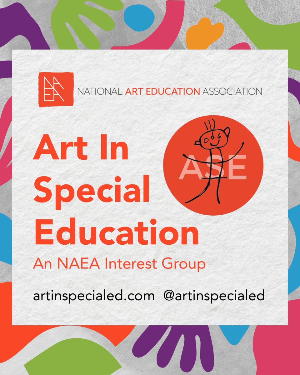 We’re excited to kick off a new series highlighting the many vibrant NAEA Interest Groups—an essential part of our creative community! Today we are highlighting the Art In Special Education (ASE)–Established 2001. Visit artinspecialed.com to learn more!