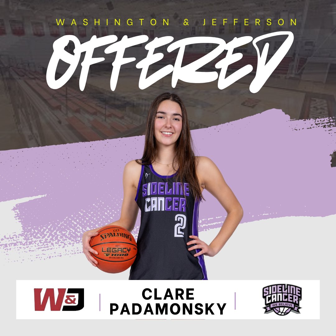 Clare Padamonsky (@clarepadamonsky) on Twitter photo After a great visit, I am beyond excited to announce that I received an offer from <a href="/WJ_WBB/">W&J Women's BBall</a>.
Thank you <a href="/CoachDerubbo/">Jina DeRubbo</a> and the coaching staff for believing in me! ❤️🖤 After a great visit, I am beyond excited to announce that I received an offer from <a href="/WJ_WBB/">W&J Women's BBall</a>.
Thank you <a href="/CoachDerubbo/">Jina DeRubbo</a> and the coaching staff for believing in me! ❤️🖤