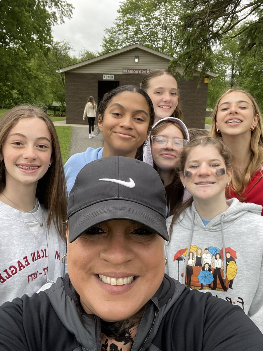 Last day of school picnic! Chilly but making the most of it! #7thgradegladiators