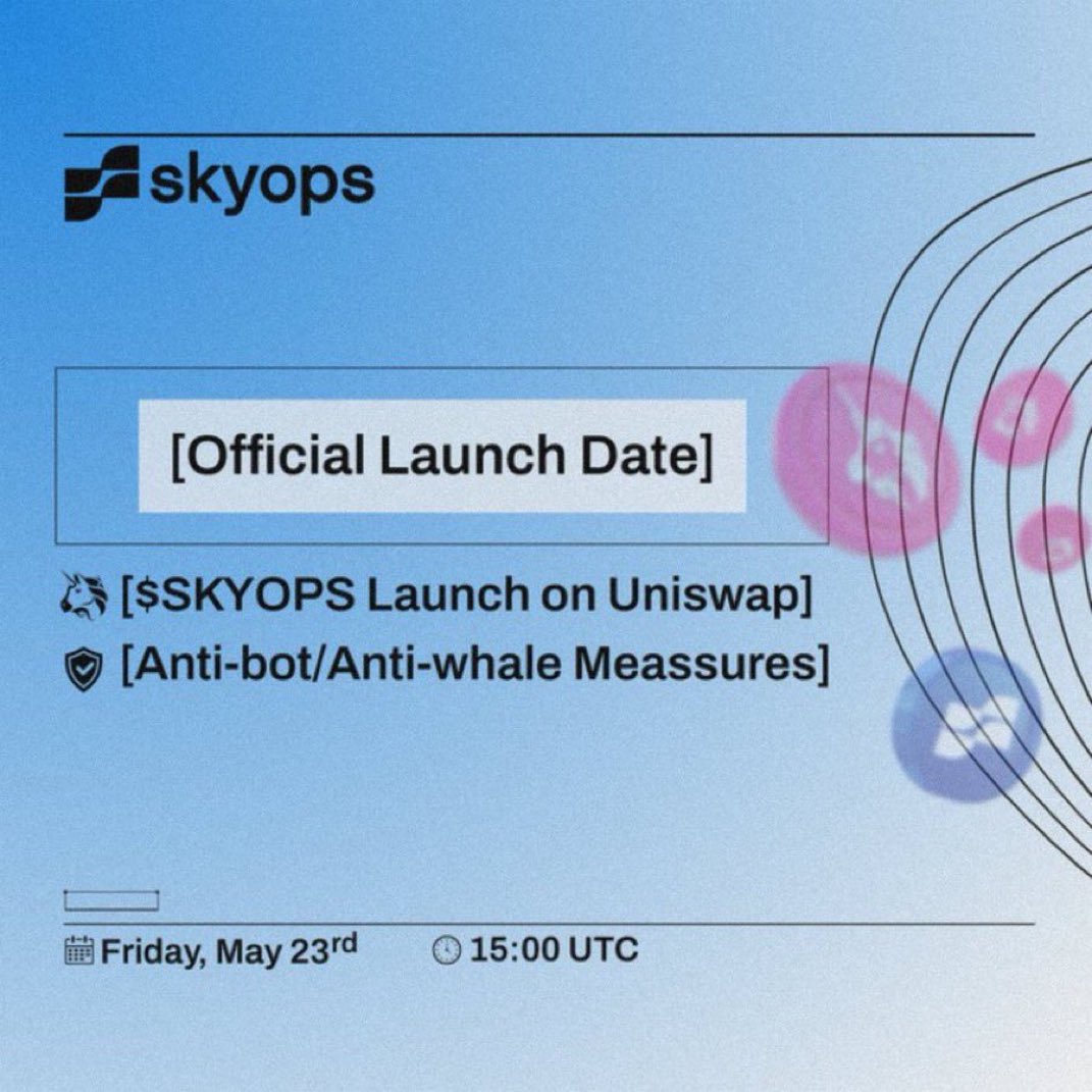 unclebobcrypto's tweet photo. $SKYOPS Launch on ETH

🕒 Today 15:00 UTC

📍 #Skyops #Eth

🔹 CA: 0x42168A285252BD00E4930e2F9dC01D496b14c90A

Utility, governance, and incentives for decentralized GPU compute &amp; AI.

📱 TG: https://t.co/r7vjcpa71k

🌐 https://t.co/lKSmfS6Aij https://t.co/C9lB14Bljn