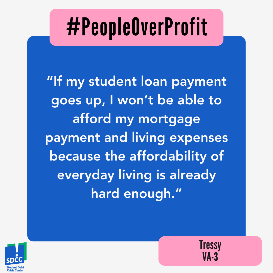 Lawmakers need to put #PeopleOverProfit - take it from Tressy in Virginia.