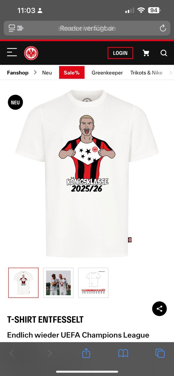 Liebe <a href="/Eintracht/">Eintracht Frankfurt</a> 
Dieses Shirt ist doch nicht Euer Ernst!?!!! Fragt doch mal Euren Eintracht-Comics-Fusballgott Michael Apitz, der hat bestimmt tausend Mal originellere Motive, die sich sogar verkaufen lassen würden ...🥴🦅